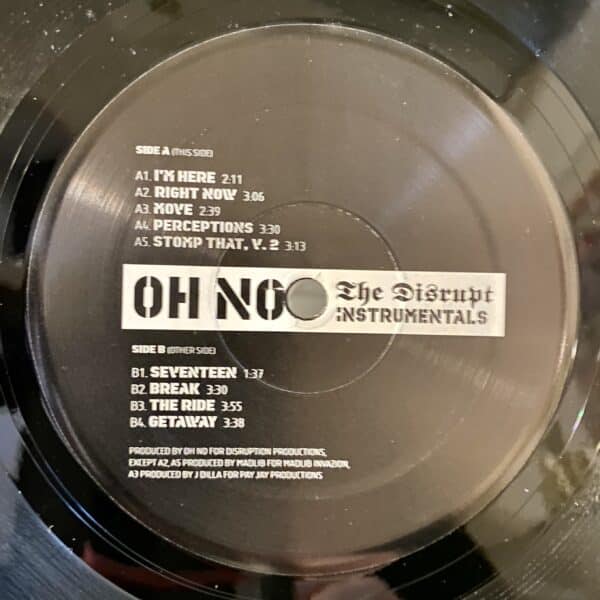 Oh No – The Disrupt (Instrumentals)